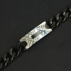 Black Silver Chain Bracelets P