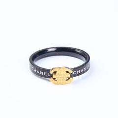 Branded Women's Fancy Black Ring
