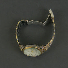 Golden Black Chain Men's Wrist Watch
