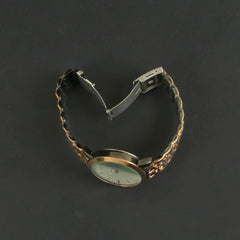 Rose Gold Black Chain Men's Wrist Watch