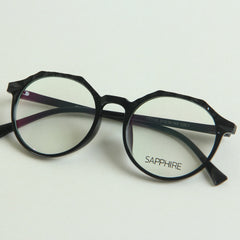 Black Classic Oval Shape Frame