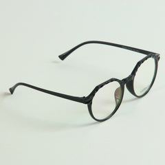 Black Classic Oval Shape Frame