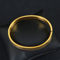 Mens Golden Branded Kara Numeric