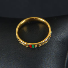 Mens Golden Stripe Ring