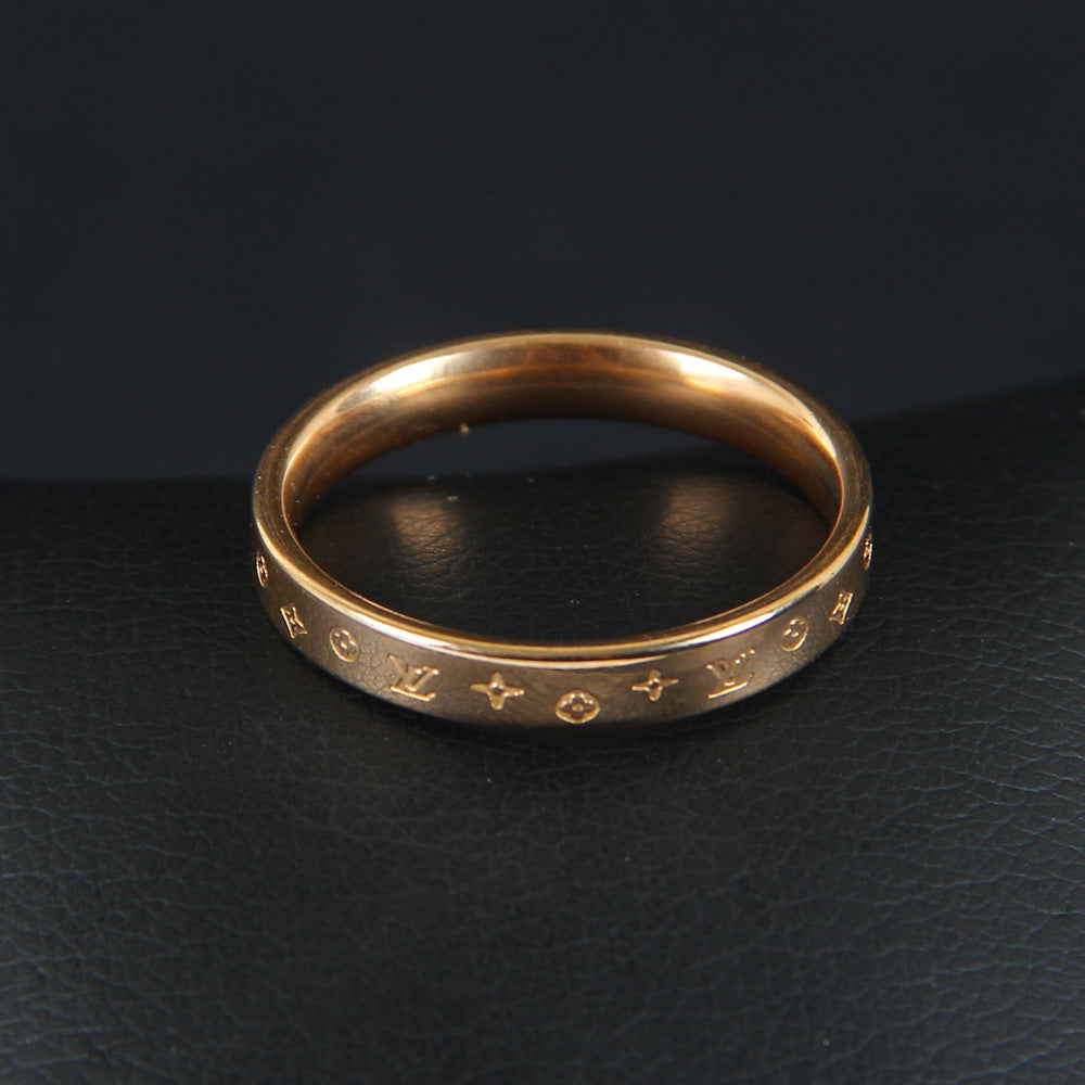 Mens Rosegold XL Pattern Ring