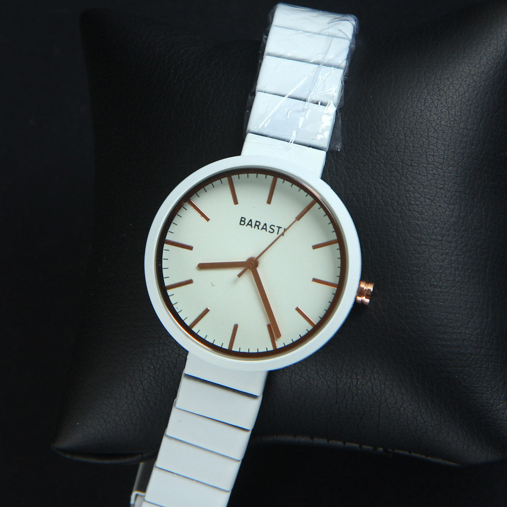 Women's Wrist Watch White Dial with White Strap