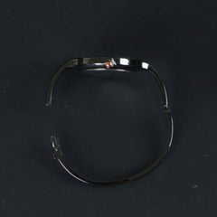 Women's Bracelet Wrist Watch Black Watch With Black Dial