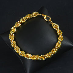 Mens Golden Chain Bracelet 6mm