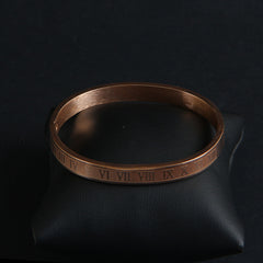 Mens Rosegold Branded Kara Numeric