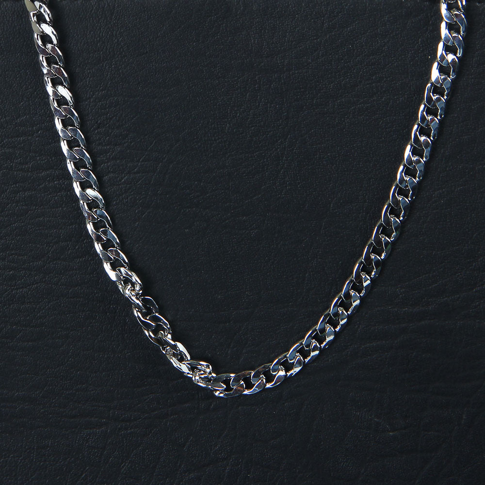Silver Neck Casual Chain 8mm
