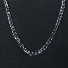 Silver Neck Casual Chain 8mm