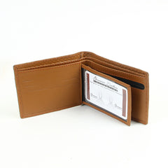 Genuine leather wallet for men beige