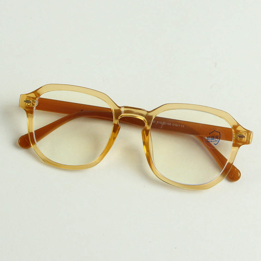 Yellow Translucent Color Optical Frame