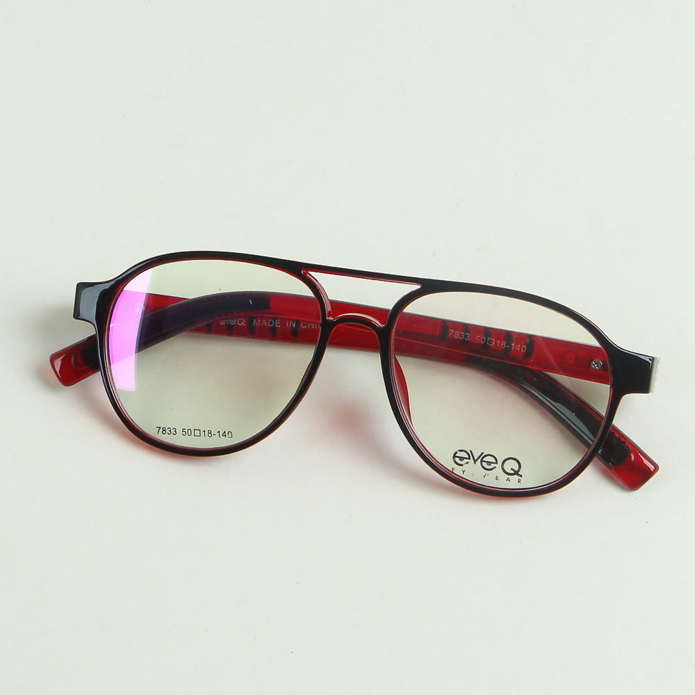 Red Translucent Color Optical Frame