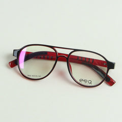 Red Translucent Color Optical Frame