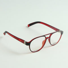 Red Translucent Color Optical Frame