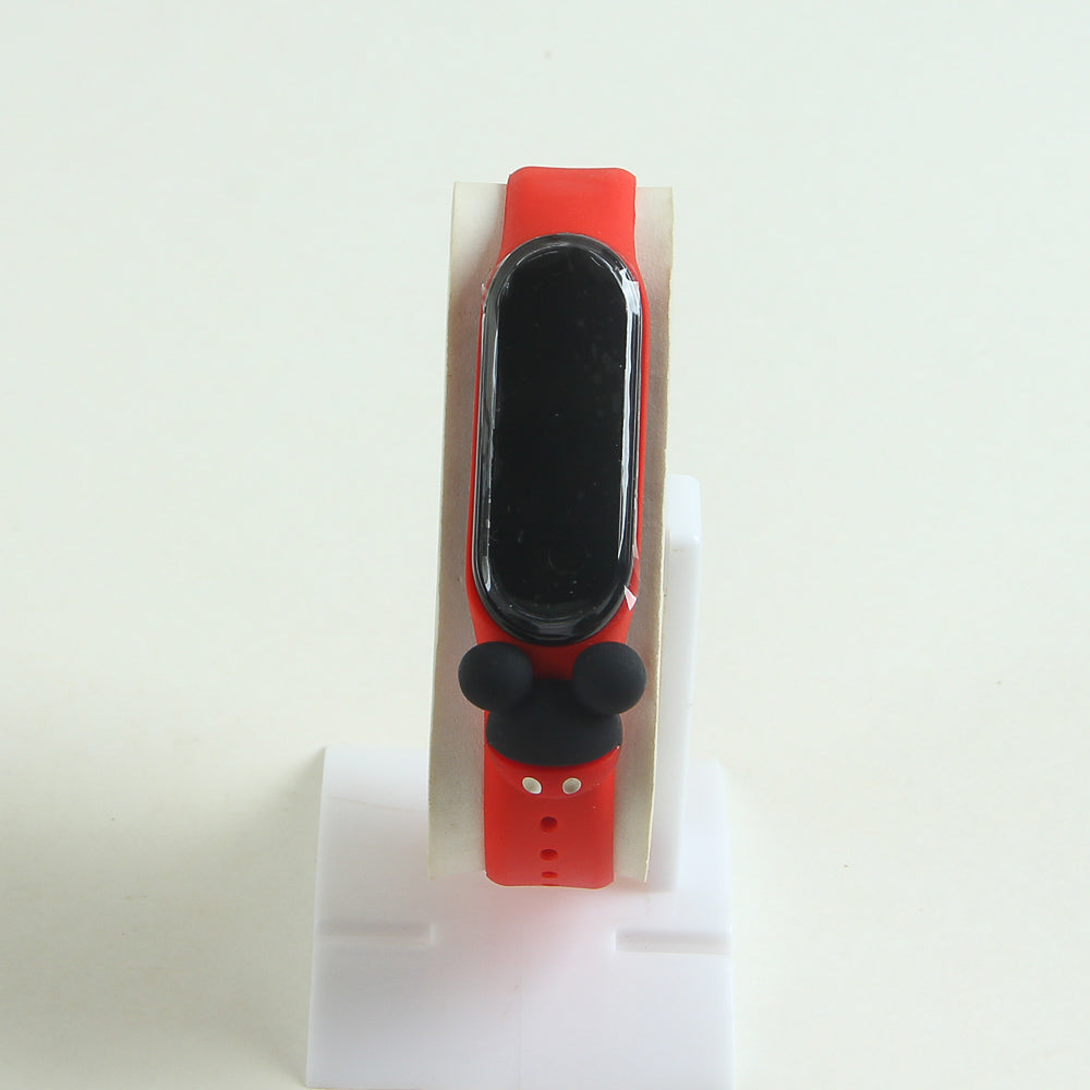 Kids LED wrist watch red micky design