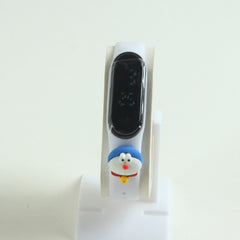 Kids LED wrist watch white doremon design