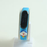 Kids LED wrist watch cyan doremon design