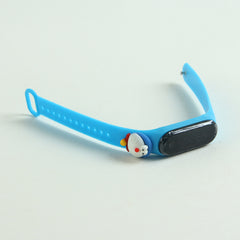 Kids LED wrist watch cyan doremon design