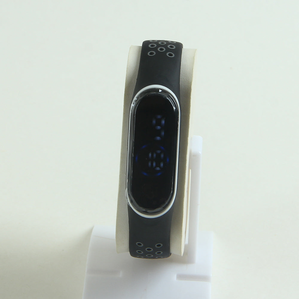 Kids LED wrist watch black & grey