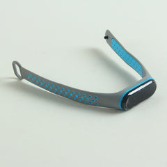 Kids LED wrist watch grey & cyan