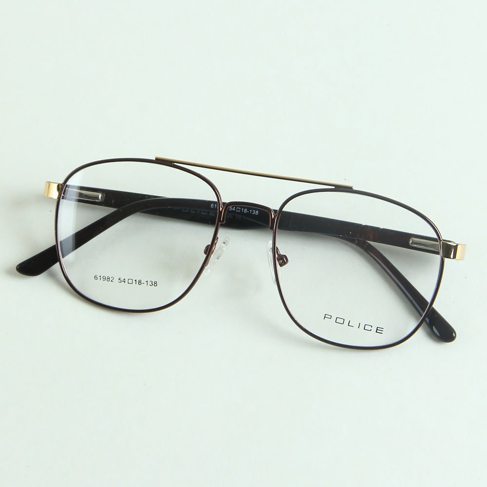 Brown & Golden Optical Frame