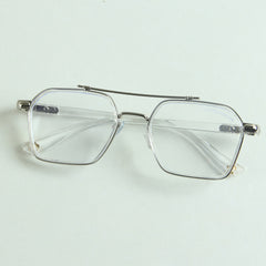 Silver White Optical Frame 2