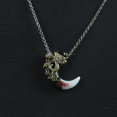 Mens Chain Locket Golden Dragon Style