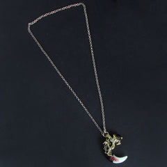 Mens Chain Locket Golden Dragon Style