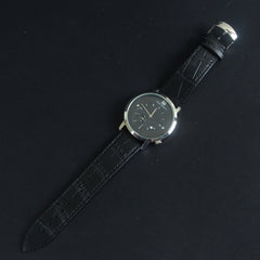 Black Leather Strap 1190 Men's Wrist Watch