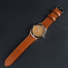 Brown Leather Strap 1186 Men's Wrist Watch