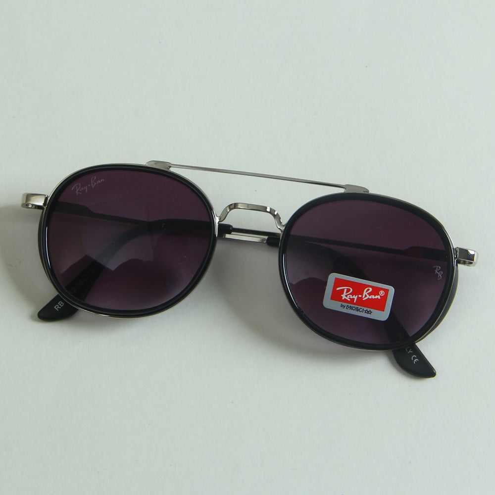 Sunglasses Silver Frame with Light Black CR