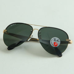 Sunglasses Golden Rb Frame with Light Green CR