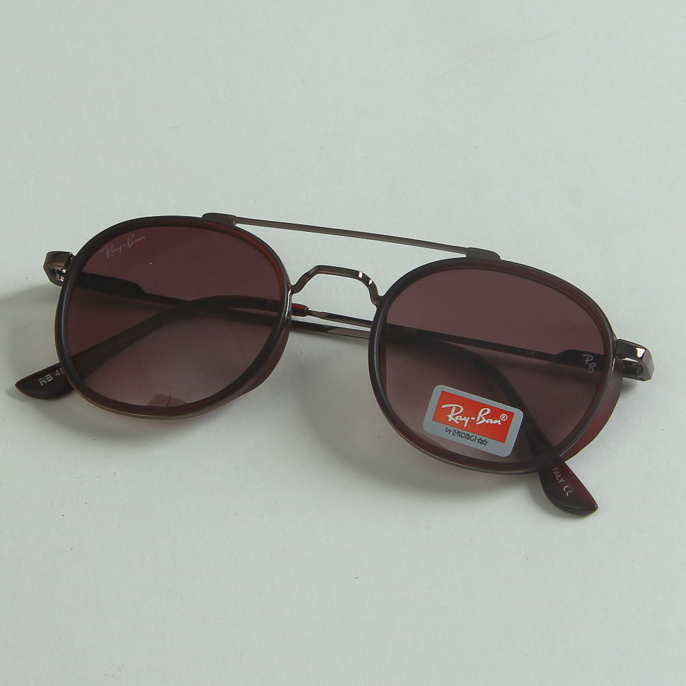 Sunglasses Brown Metallic Frame with Light Brwon CR
