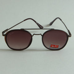 Sunglasses Brown Metallic Frame with Light Brwon CR