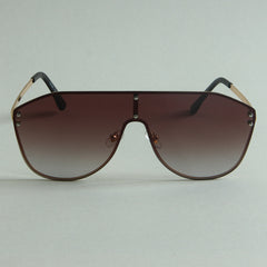 Sunglasses Fancy Golden Frame with Light Brown CR
