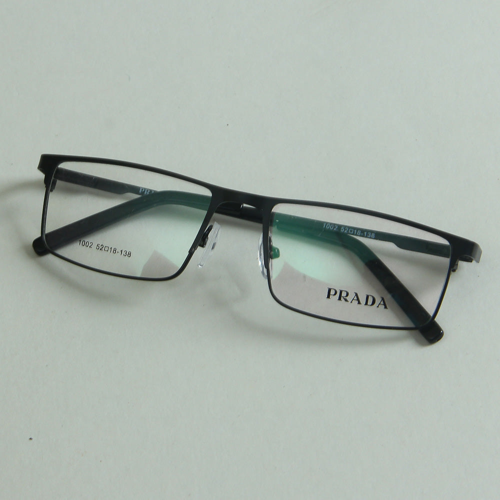 Black Metal Optical Frame For Mens & Women