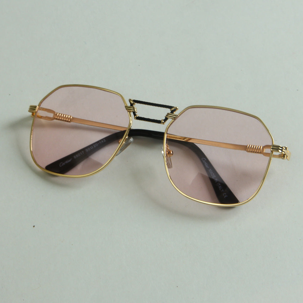Golden Pink Shade Optical Frame