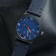 Mens GC Wrist Watch Black Strap with Black Dial B