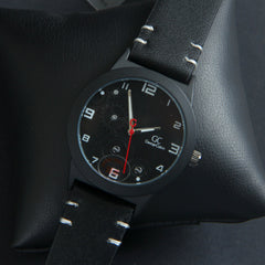Mens GC Wrist Watch Black Strap with Black Dial