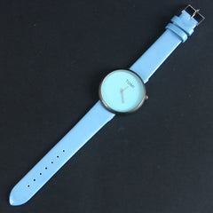 Cyan Strap Cyan Dial Wrist Watch