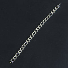 Silver Chain Mans Bracelet 8mm