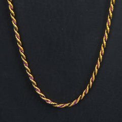 Multi Colour Chain Golden Purple 3mm