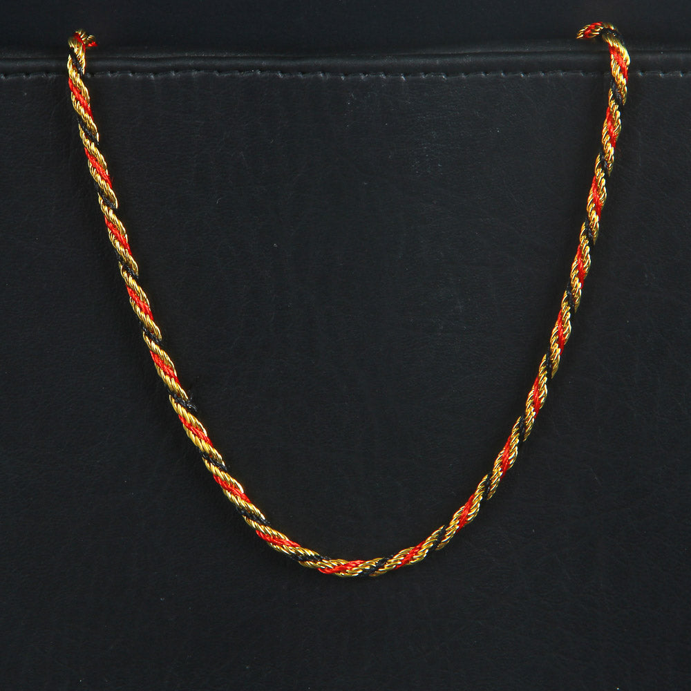 Multi Colour Chain Golden Red 3mm