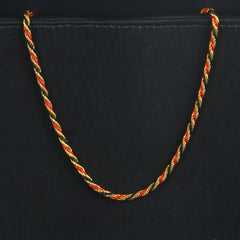 Multi Colour Chain Golden Red 3mm