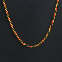 Multi Colour Chain Golden Red 3mm