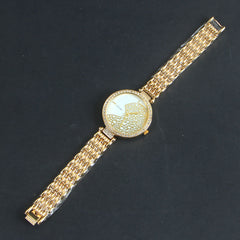 Women Chain Wrist Watch Golden C
