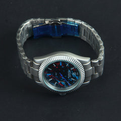Mens Wrist Watch Silver Chain & Dial R 1