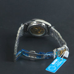 Mens Wrist Watch Golden Authentic Quality Two Tone Black Automatic Watch